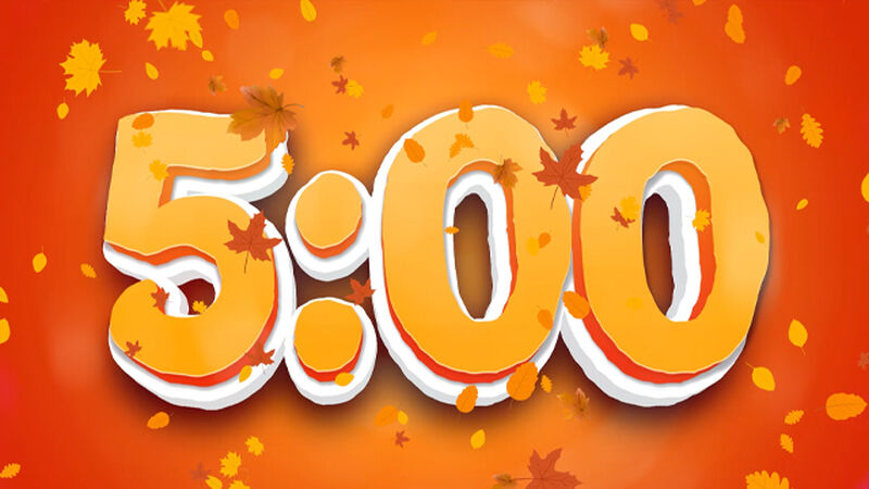 Autumn Orange Leaves Future Bass Countdown